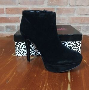 Anne Michelle | NEW Sexy Platform Ankle Boots Black